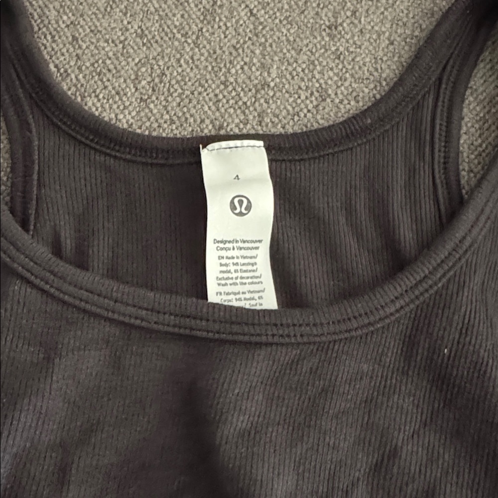 Black Racerback Tank Top - Picture 3 of 4